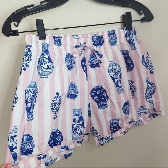 Women's 8 Oak Lane Ginger Jar Grandmillenial Pajama Shorts Sz XS /Small - Picture 4 of 4